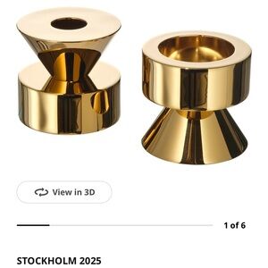 Ikea Stockholm Pair of Candle Holders